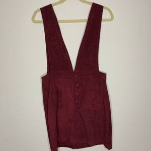 NWT Nasty Gal Pinafore Overall Mini Dress Size 8